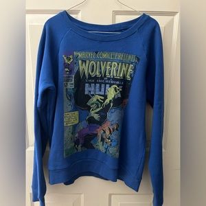 Marvel hulk and wolverine sweatshirt
